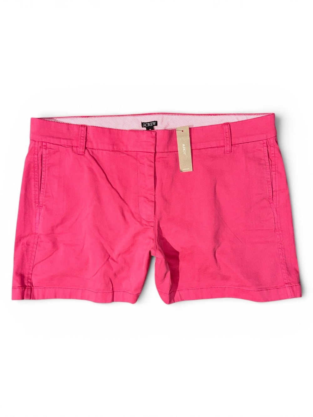J. Crew Women's Hot Pink Chino Bermuda Shorts NWT 16